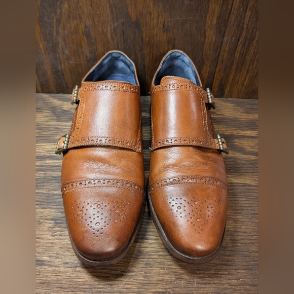 Cole Haan Jefferson Grand Double Monk Strap Men\'s Shoes size 10.5 M C26164 Tan main image 6
